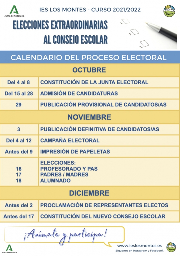 Elecciones Extraordinarias al Consejo Escolar