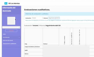 Informe semanal del 26 de mayo disponible en la intranet del instituto