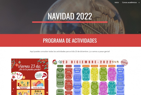 Actividades de Navidad en el IES Los Montes