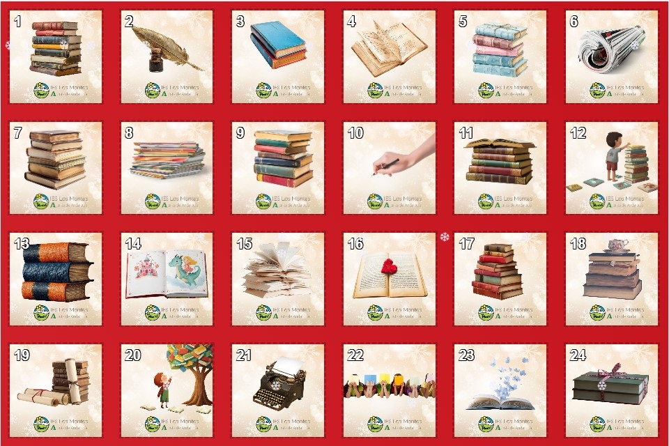 Calendario de adviento literario